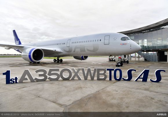 SAS recibió su primer Airbus A350-900