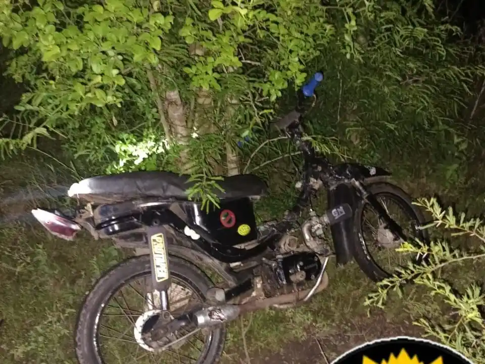 Robo y rápido recupero de una moto en el barrio La Loma