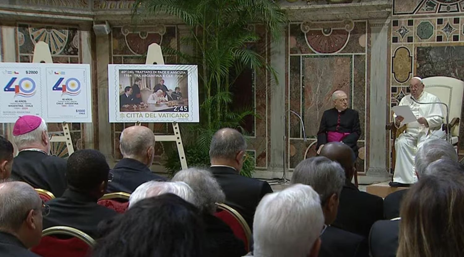 Sin la presencia del canciller argentino, el Papa celebró el 40° aniversario del Tratado de Paz con Chile