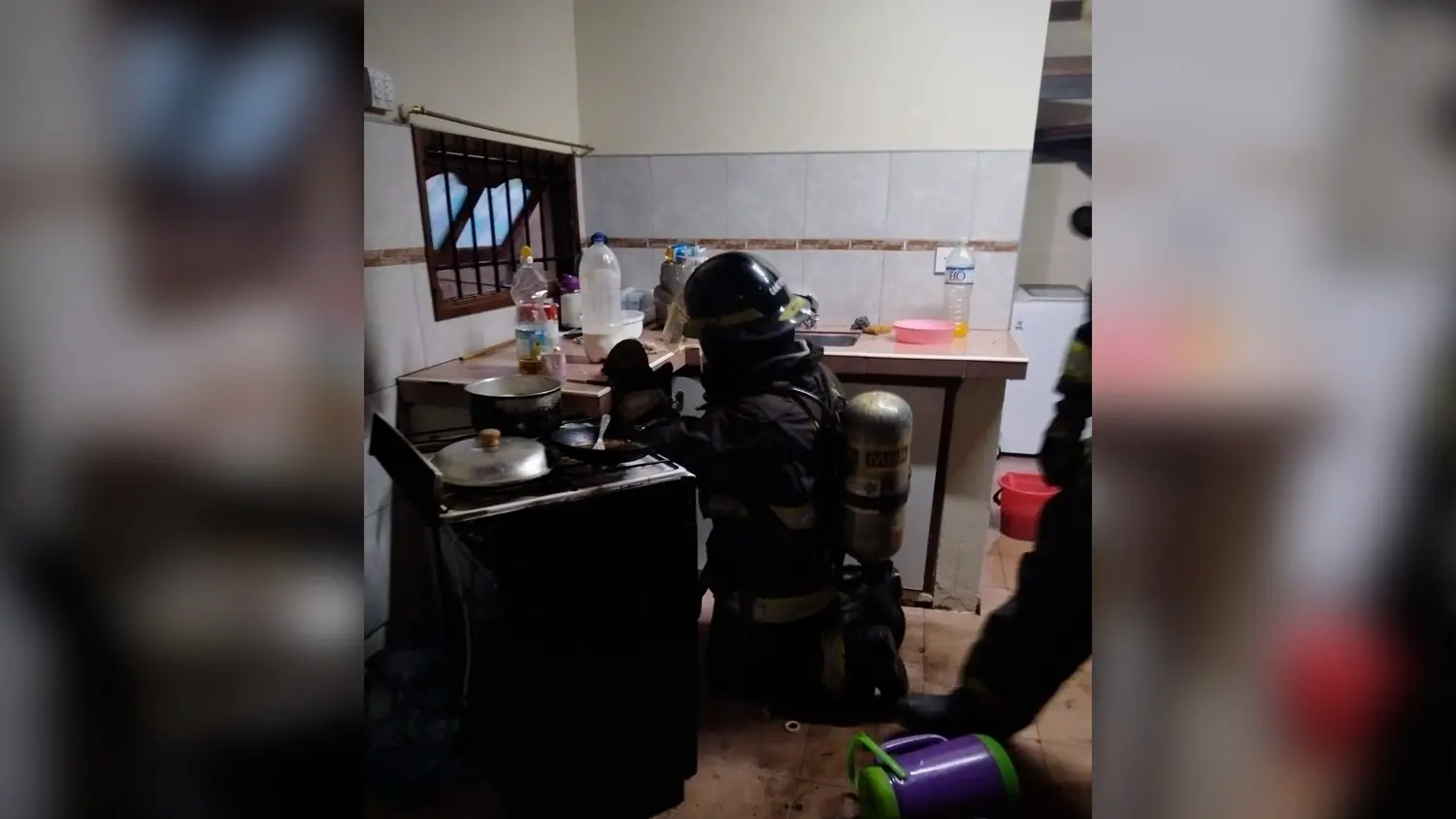 Bomberos sofocaron un incendio en una vivienda por una falla en la conexión de gas