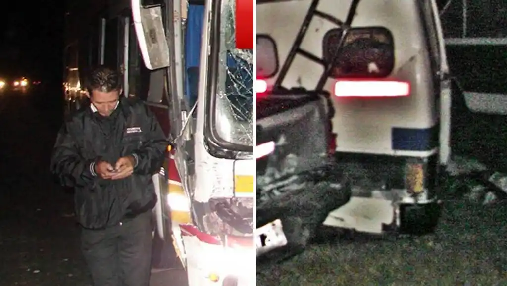 Cinco heridos tras un choque en Ruta 2 a la altura de Lezama