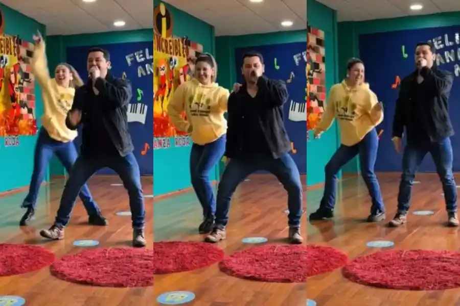 VIDEO | Padres separados bailaron en un evento escolar de su hija y se volvieron virales
