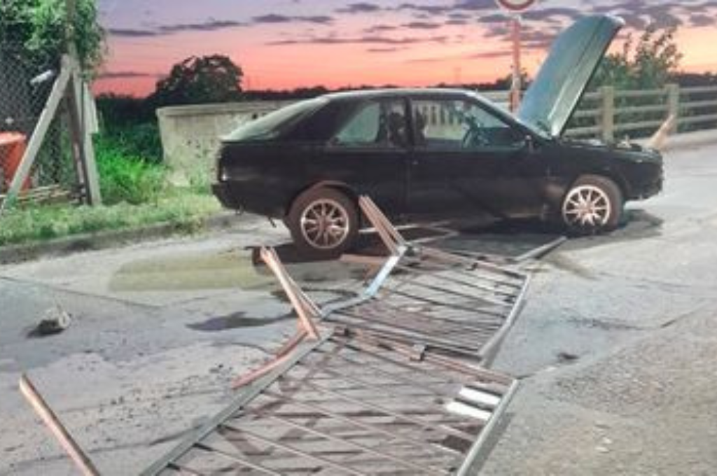 El incidente ocurrió alrededor de las 20, en el acceso del lado de Santa Fe.