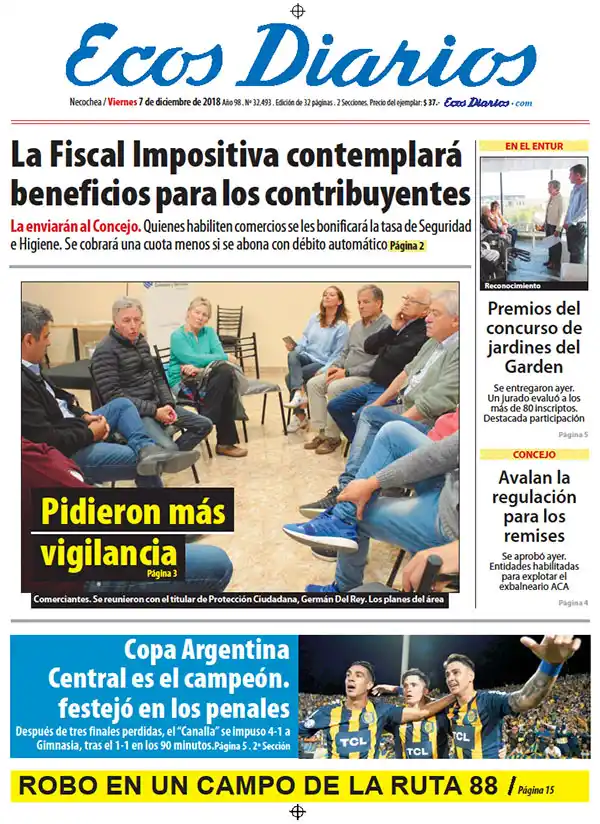 Tapa del 7 de diciembre de 2018