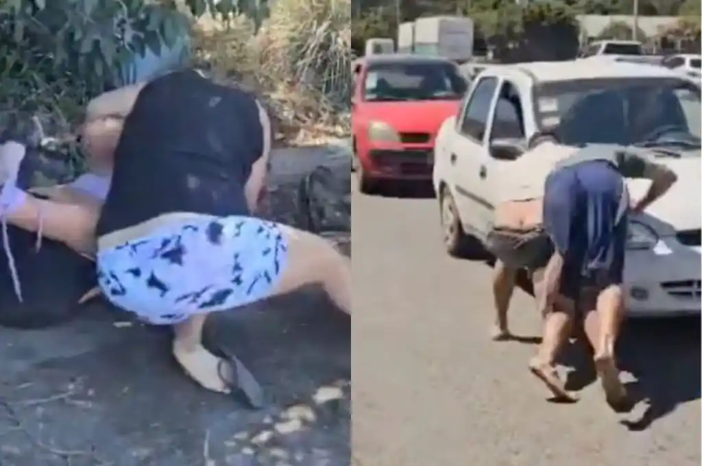 Dos parejas se agarraron a las piñas