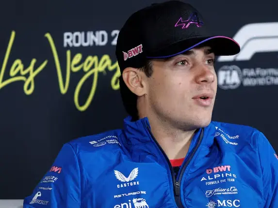 Franco enojado y frustado por lo sucedido en Las Vegas.Foto:F1