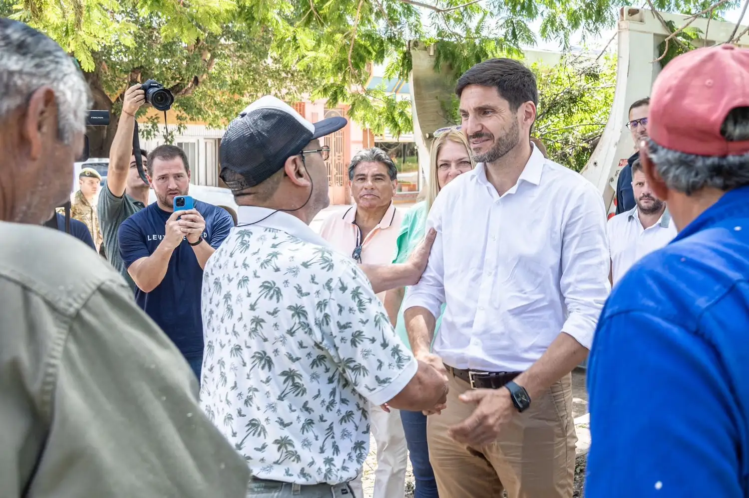 El gobernador visitó Ceres, Hersilia, Humberto Primo y Moisés Ville. Crédito: Prensa GSF