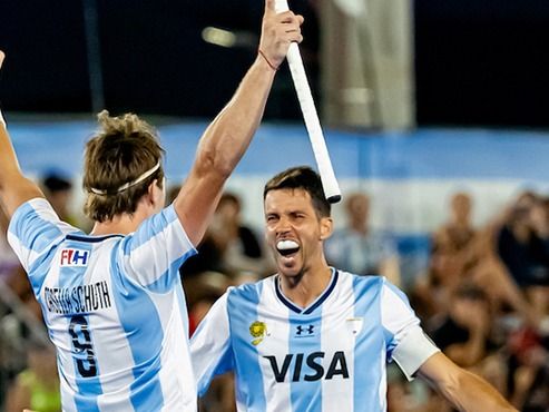 Los Leones lograron un triunfazo 3 a 2 ante Pakistàn.Foto:CAH