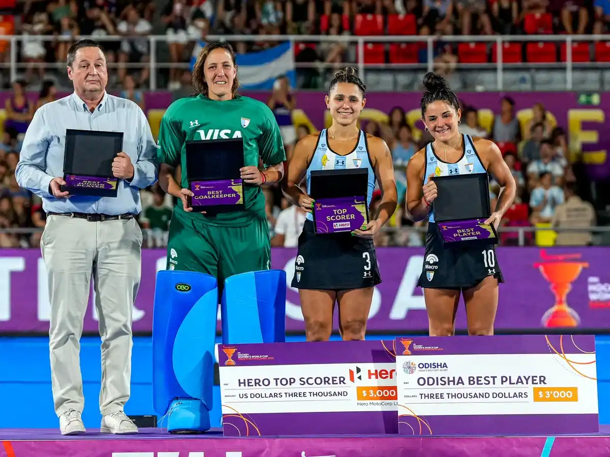 Aunque perdió la final, Argentina se quedó con los premios a mejor jugadora, arquera y goleadora del Mundial