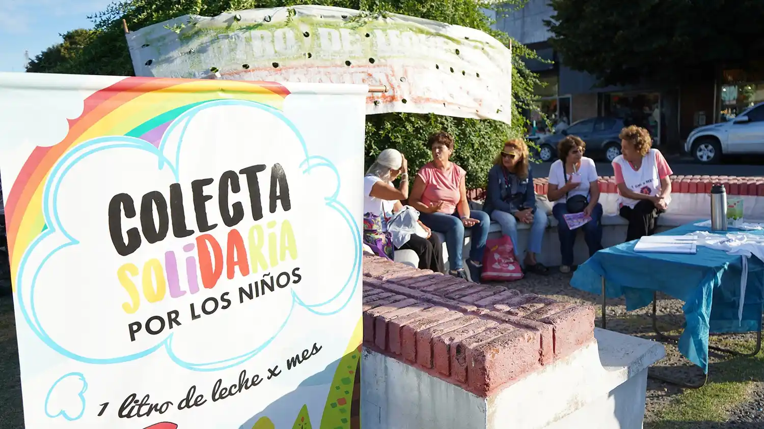 Acción solidaria. En el centro necochense
