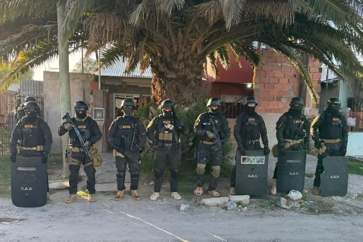 Varias fuerzas participaron del operativo.