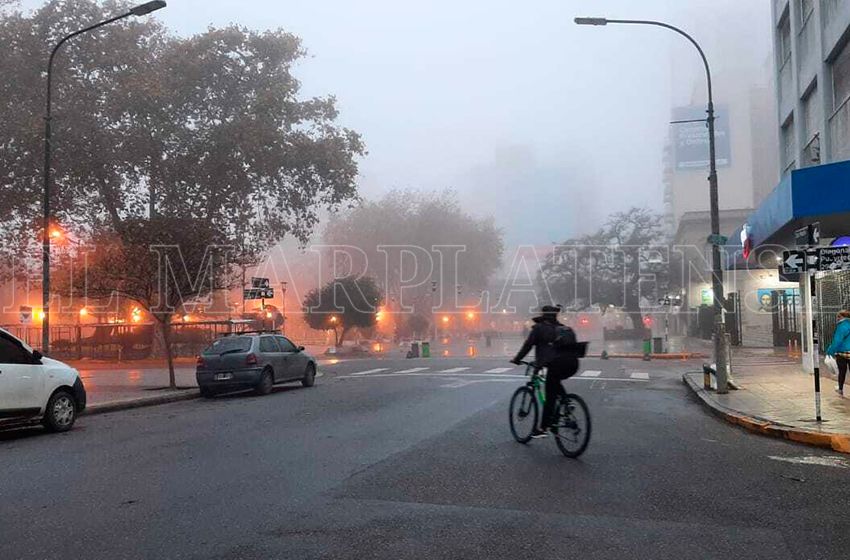 La jornada empezó con niebla y sensación térmica bajo cero