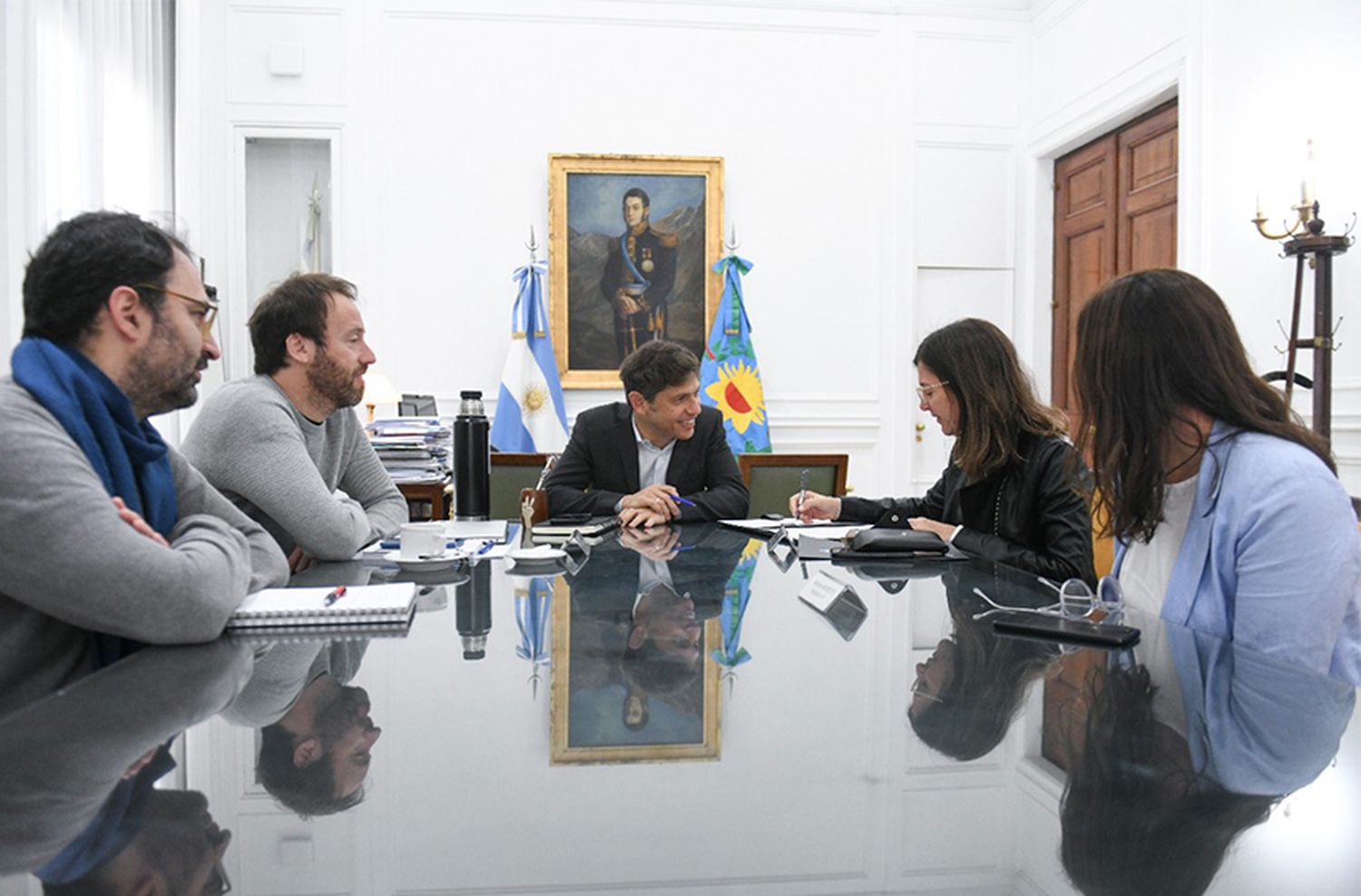 Antes de venir a Mar del Plata, Kicillof y Raverta suscribieron un convenio de asistencia técnica y financiera