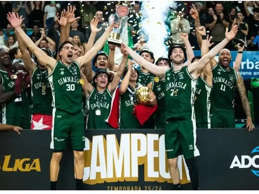 Gimnasi de Comodoro Rivadavia es el nuevo campeón d ela Liga Nacional de Básquet. Foto: @gimnasiacomodoro