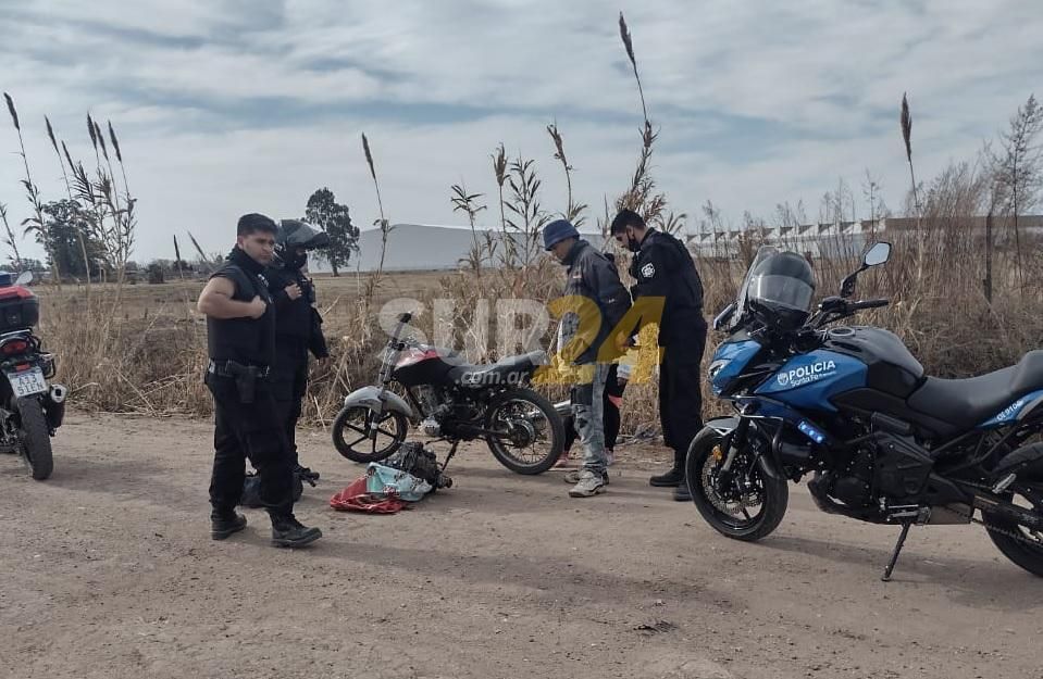 Venado Tuerto: secuestraron motor de moto en estado irregular