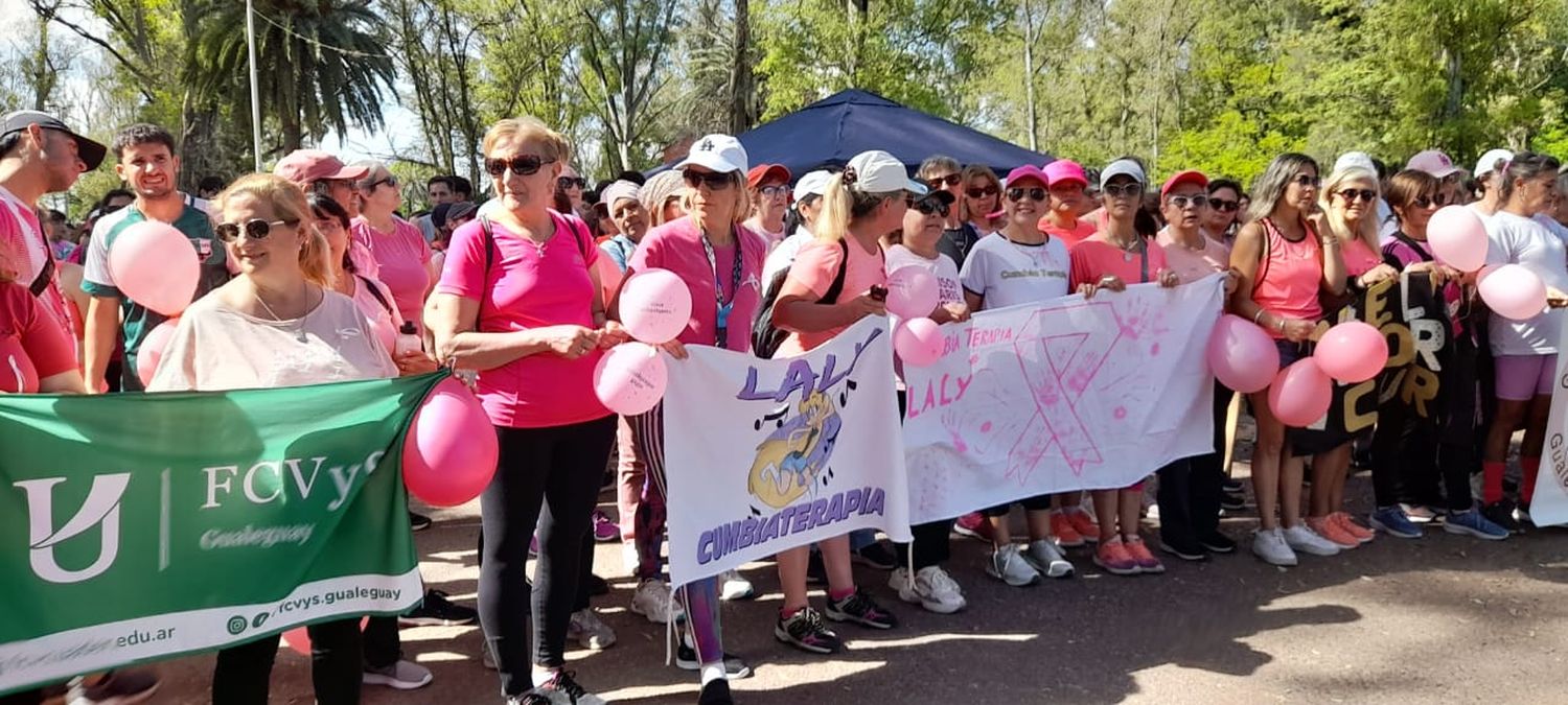 Numerosa participación en la “Caminata Rosa”