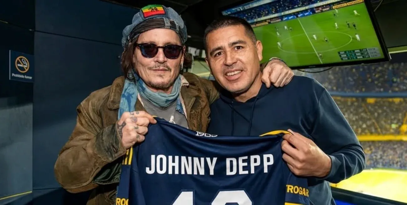 El encuentro entre Johnny Depp y Juan Román Riquelme.