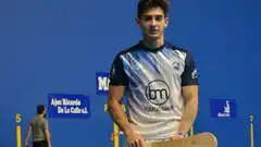 El maipucino Tomás Molteno  en el campeonato Argentino Sub-22, en el Club Pelota Gualeguay 