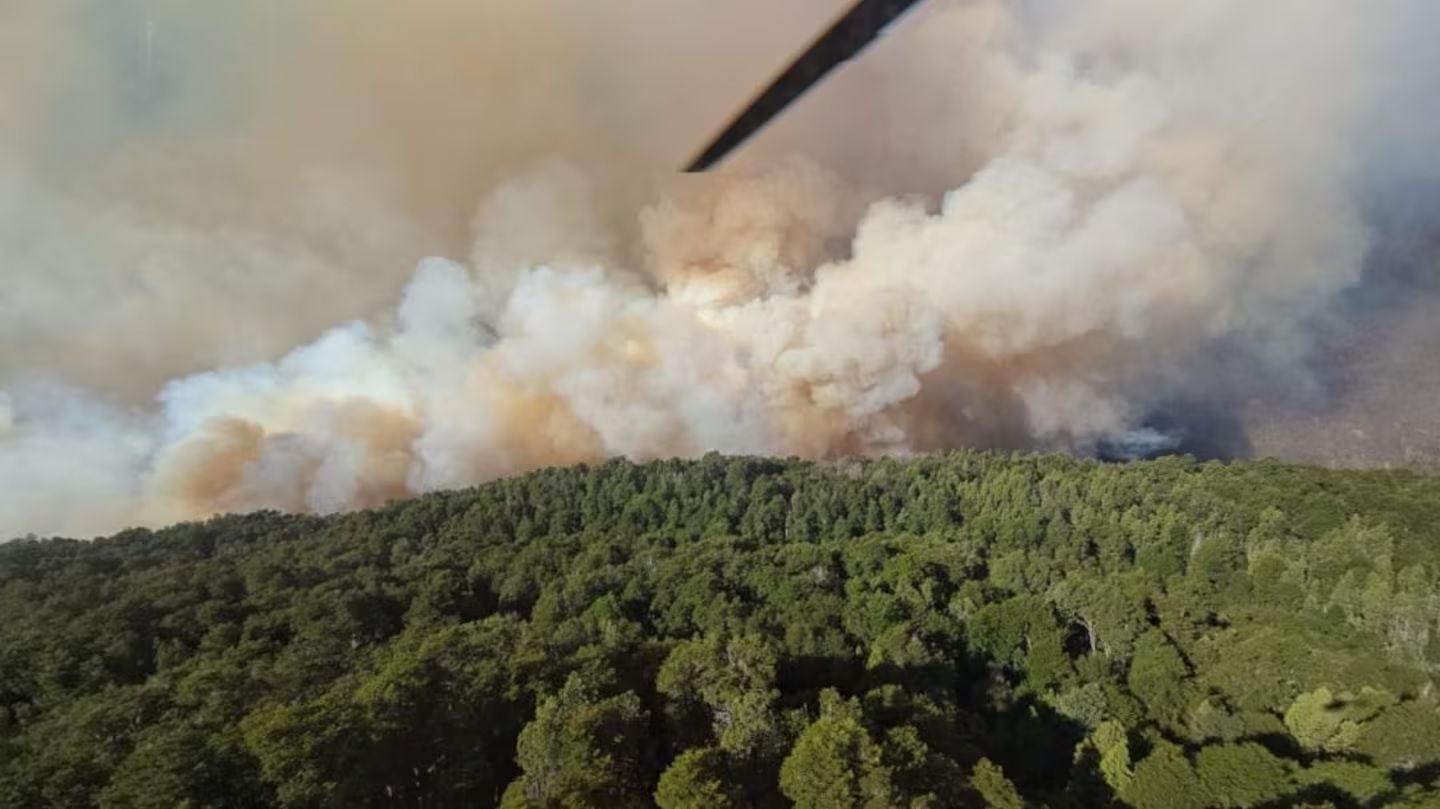El Parque Nacional Nahuel Huapi sufre incendios desde finales del 2024