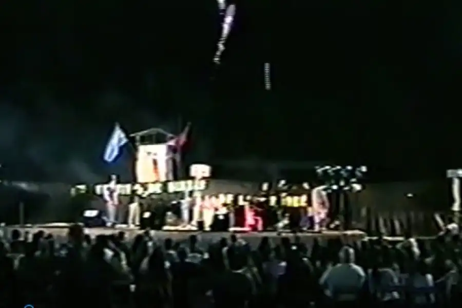Así recibían a Tamara Castro en el centro tradicionalista de Humberto Primo. Imagen gentileza de Víctor Viola.