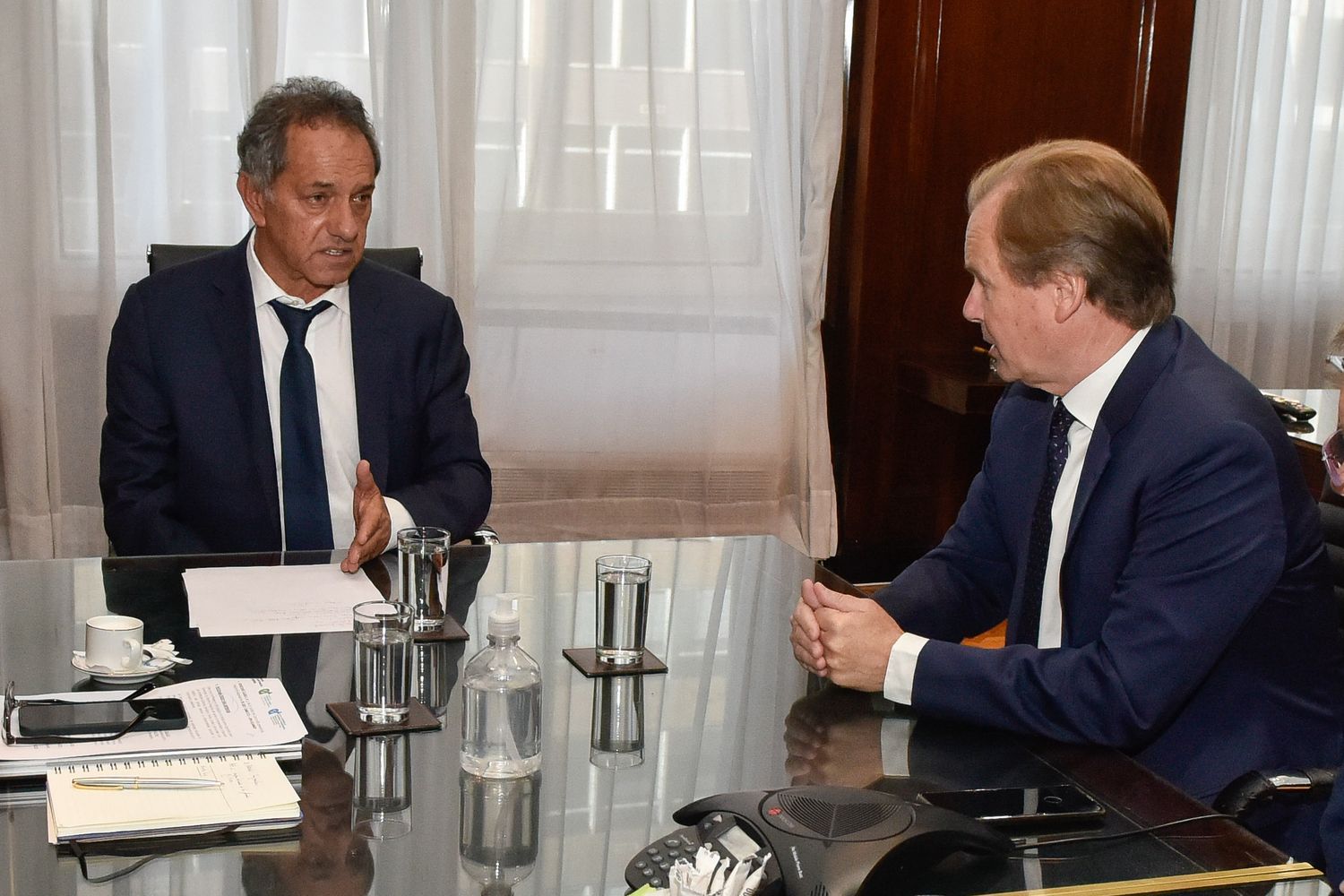 Gustavo Bordet se reunió con Daniel Scioli
