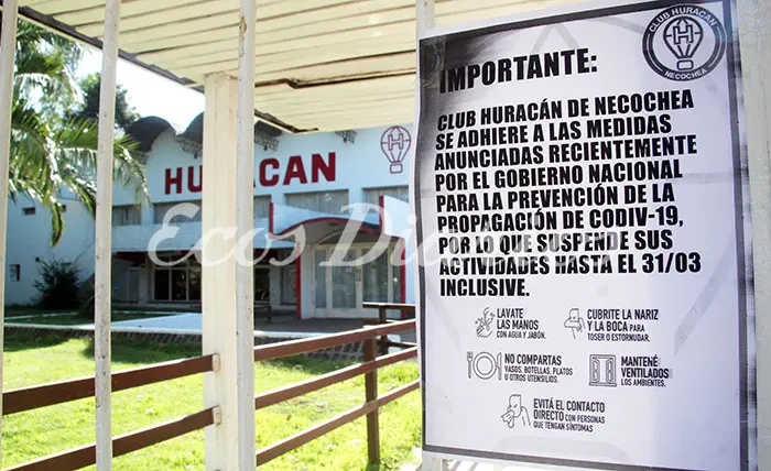 Cese de actividades en los clubes