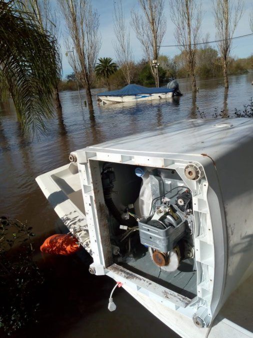 Las consecuencias de la creciente en el complejo Punta Sur 