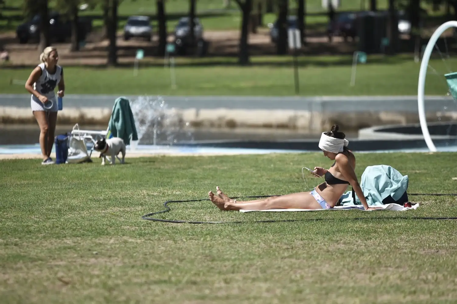Jatón habilitó la temporada de verano en los piletones del Parque Sur