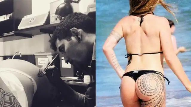 Flor Peña cumplió con su promesa y ahora se tatuó el otro cachete