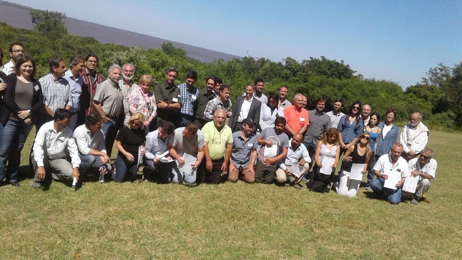 Bergman estuvo en la reserva natural de El Potrero