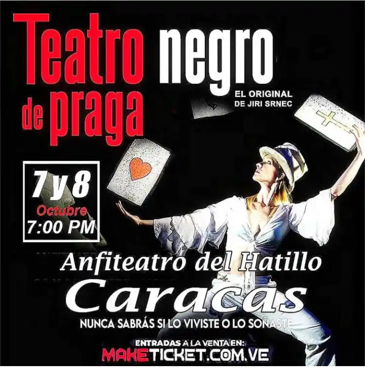 El Teatro Negro de Praga se presentará en dos únicas funciones los días sábado 7 y domingo 8 de octubre, con entradas entre $35 y $50. F