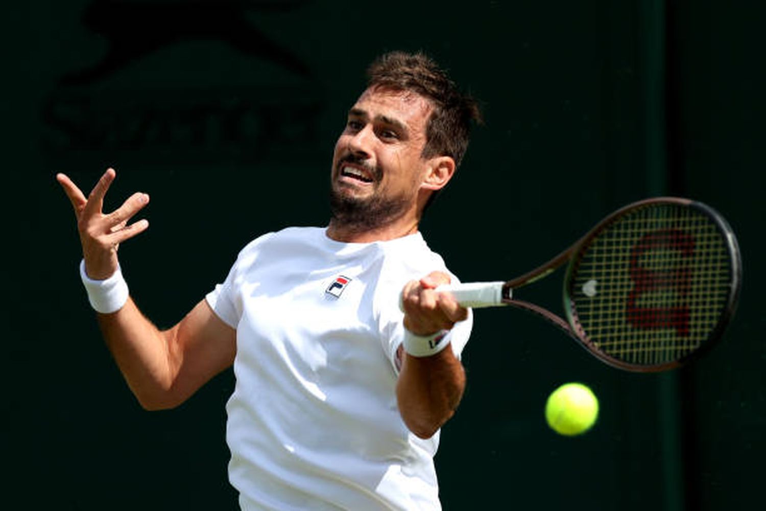 Guido Pella ganó y es el único argentino que sigue en carrera en Wimbledon