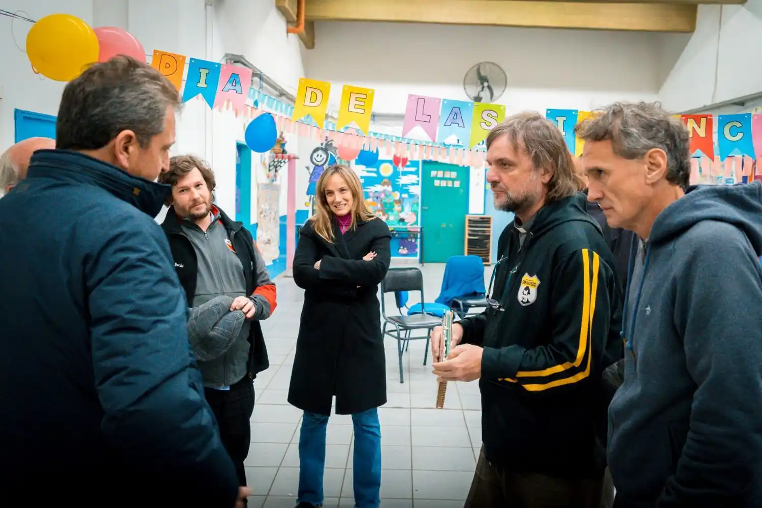 Massa se reunió con curas de barrios populares en la Villa 21-24 Zavaleta