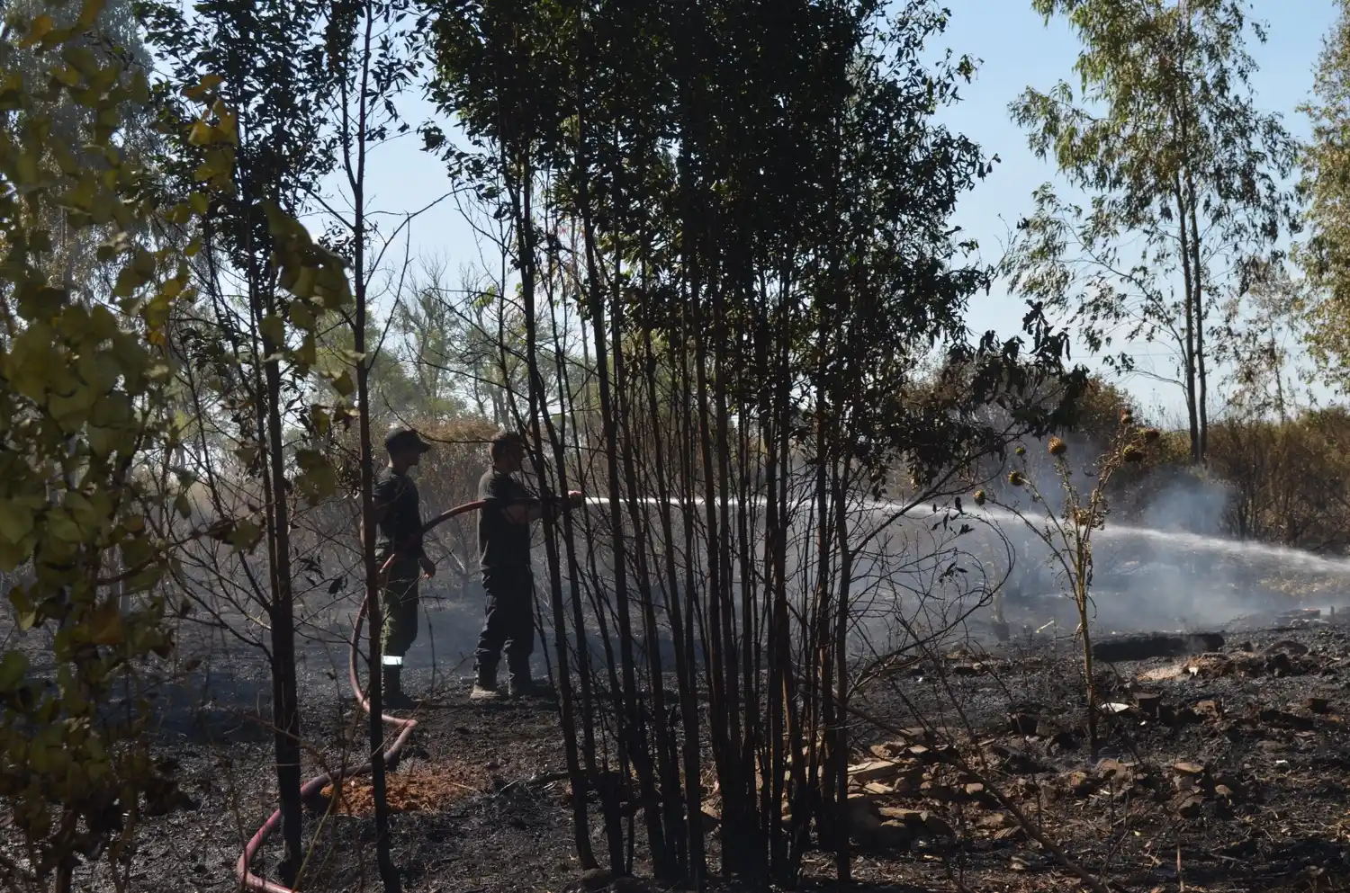 Incendio en Villa del Deportista