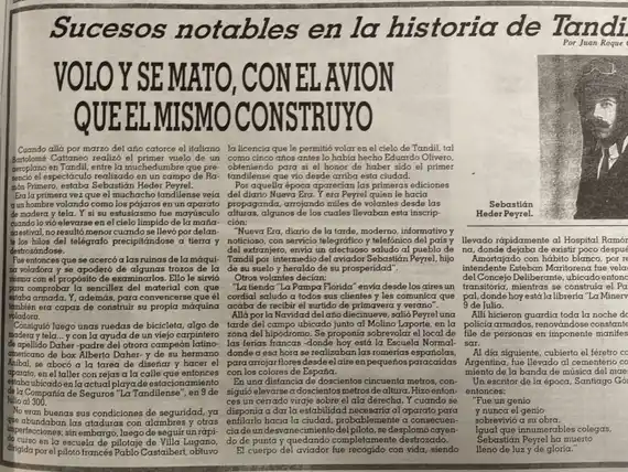 Voló y se mató, con el avión que él mismo construyó