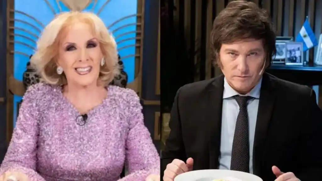 Mirtha Legrand y Javier Milei