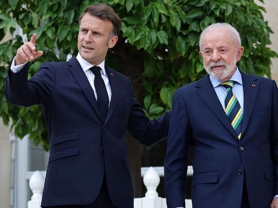 Lula le pidió a Macron “abrir su corazón” y acordar con el Mercosur