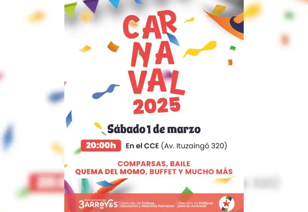 Los festejos del carnaval se realizarán en el Centro Cultural La Estación