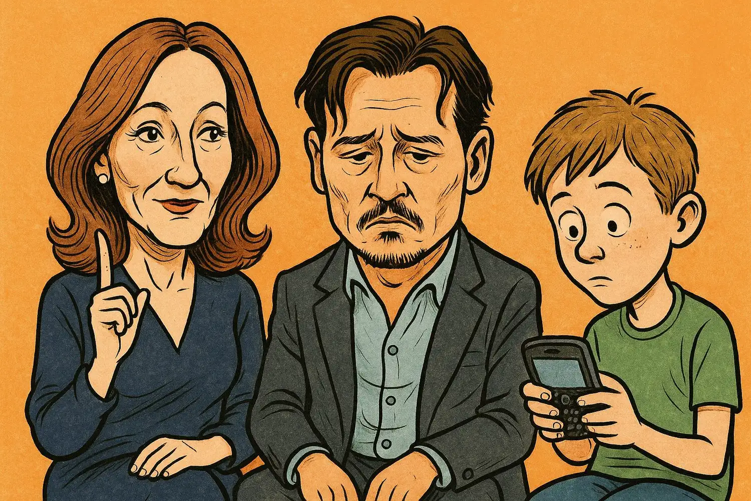 J.K. Rowling señala, Johnny Depp resiste y un chico redescubre su BlackBerry: tres formas de no adaptarse al guión.