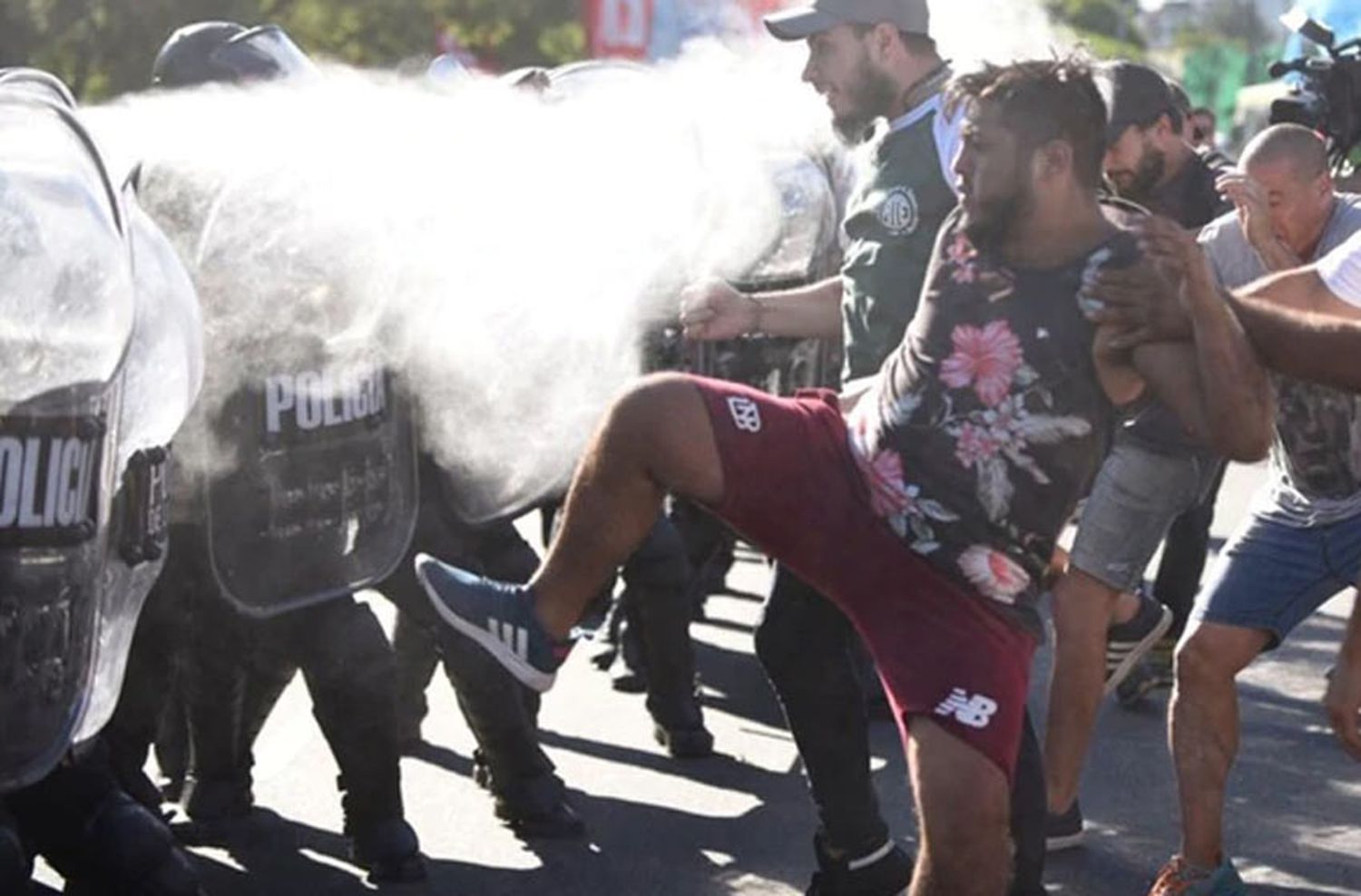 Incidentes en una protesta a favor de Nicolás Maduro en Buenos Aires