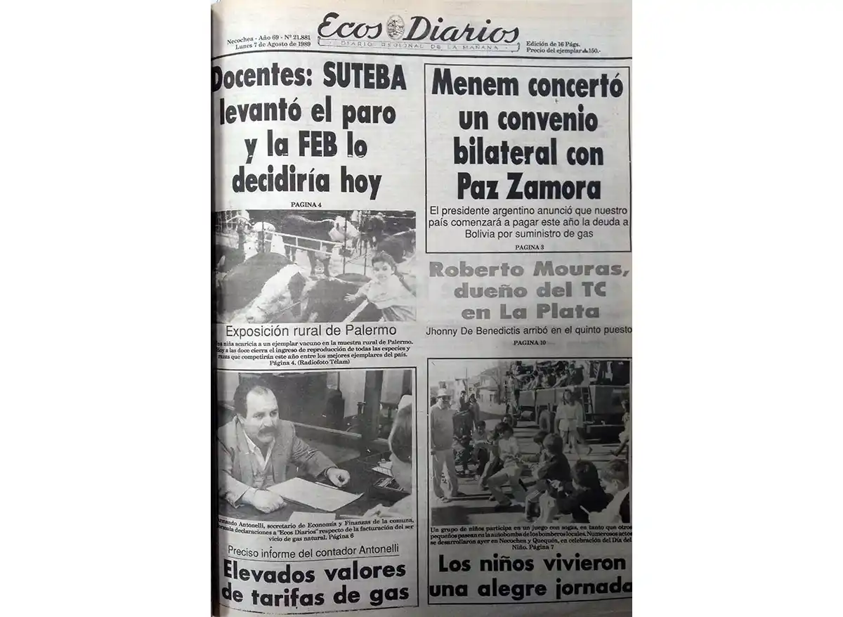 Lunes 7 de agosto de 1989