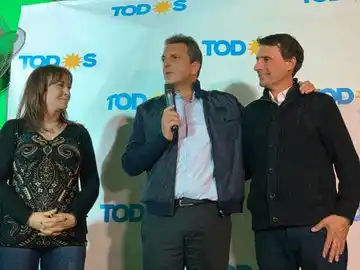 Massa en San Miguel: "Alberto, Axel y yo necesitamos a Franco La Porta como Intendente"