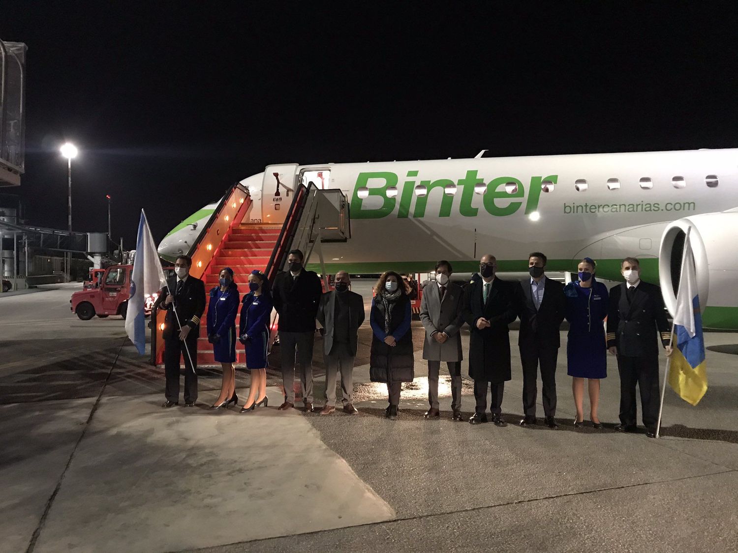 Binter inauguró sus vuelos entre Gran Canaria y A Coruña