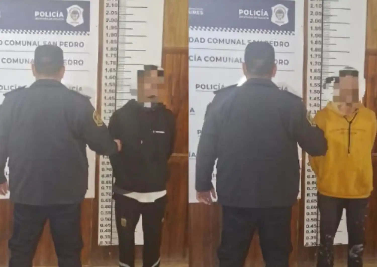 Los sujetos fueron trasladados a la Comisaría.