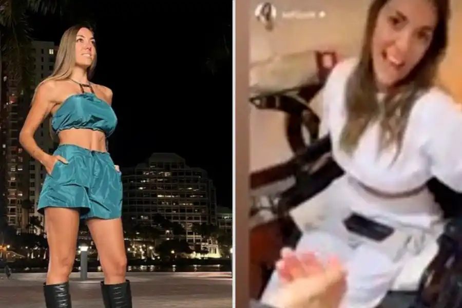 Floppy Tesouro se quebró los dos tobillos y está en silla de ruedas: “Soy la lisiada”