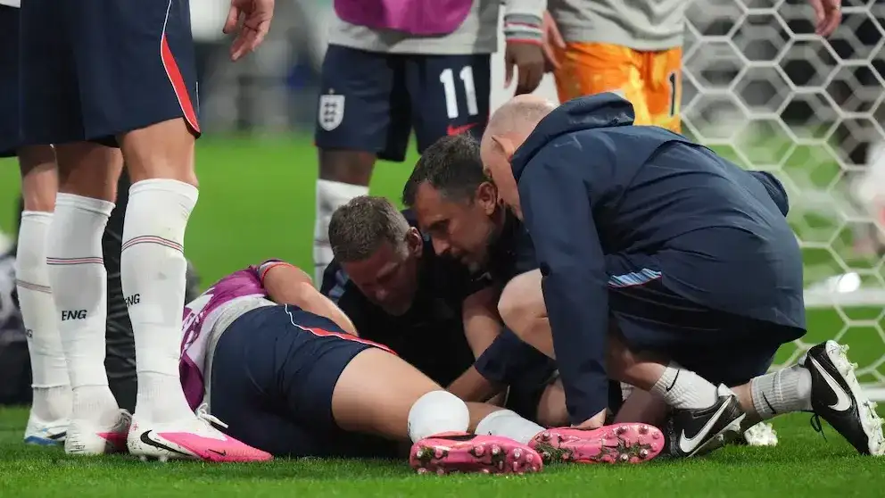 Preocupación en Inglaterra: una figura se lesionó durante los festejos y peligra su presencia en el Mundial