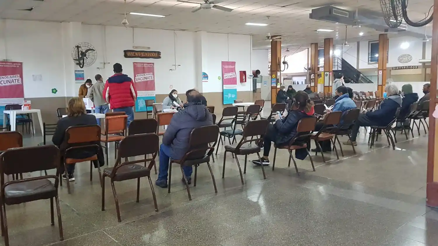 El vacunatorio del Club de Jubilados tiene nuevo horario