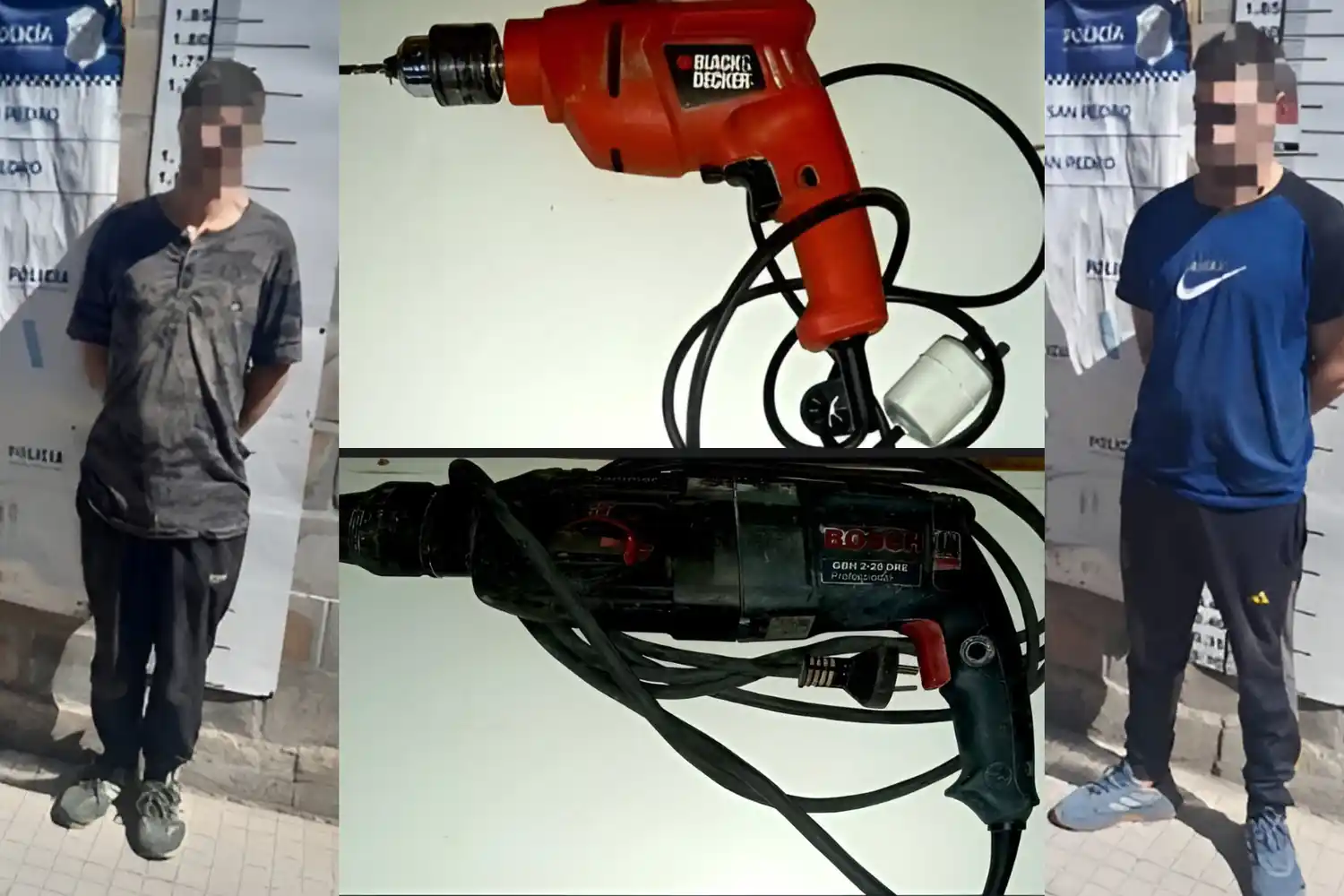 Los taladros fueron restituidos al propietario.