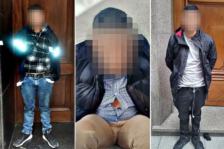 La Policía de la Ciudad detuvo a tres motochorros colombianos.