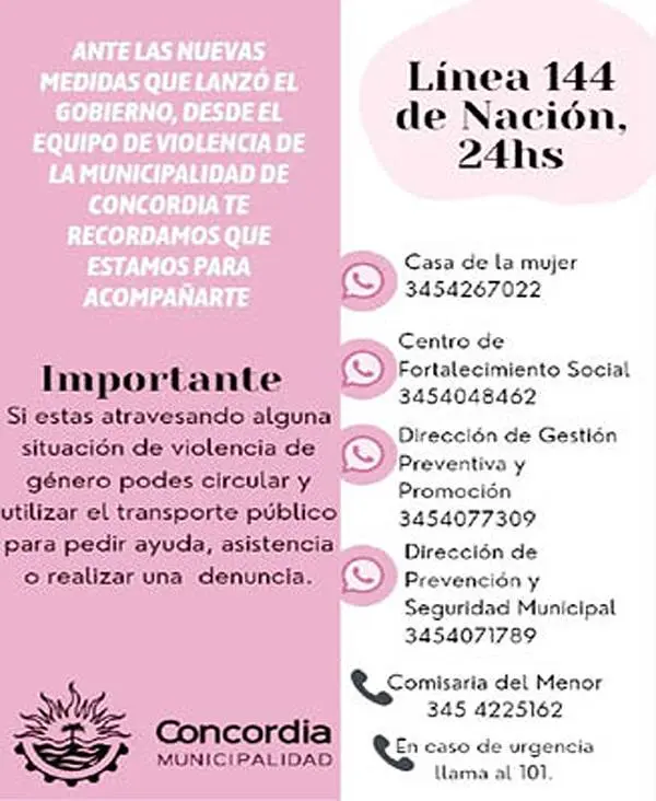 Mensaje del Equipo Municipal de Lucha contra la  Violencia de Género 